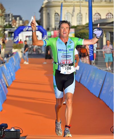 half ironman training pays off for Eric finishing his race
