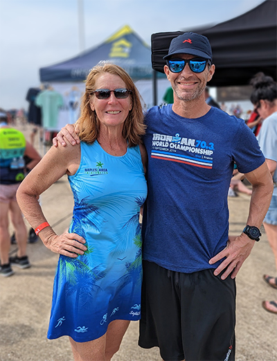 Coach Laurie Rose at Ironman 70.3 Texas